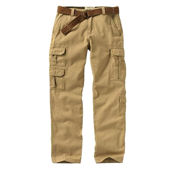 Men’s Athletic-Fit Cargo Belted Pants