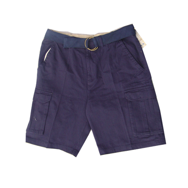 Men’s Belted Twill Shorts